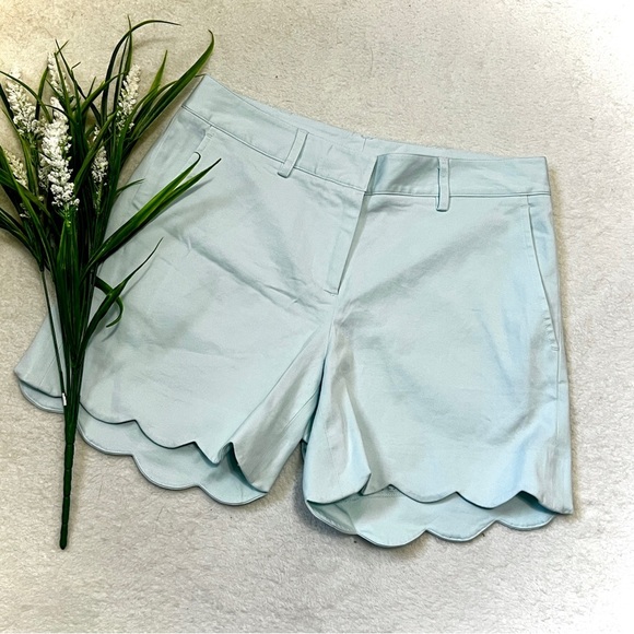 J. McLaughlin NWT Aqua Petal Trouser Shorts - Size 2 (29") - Picture 1 of 13